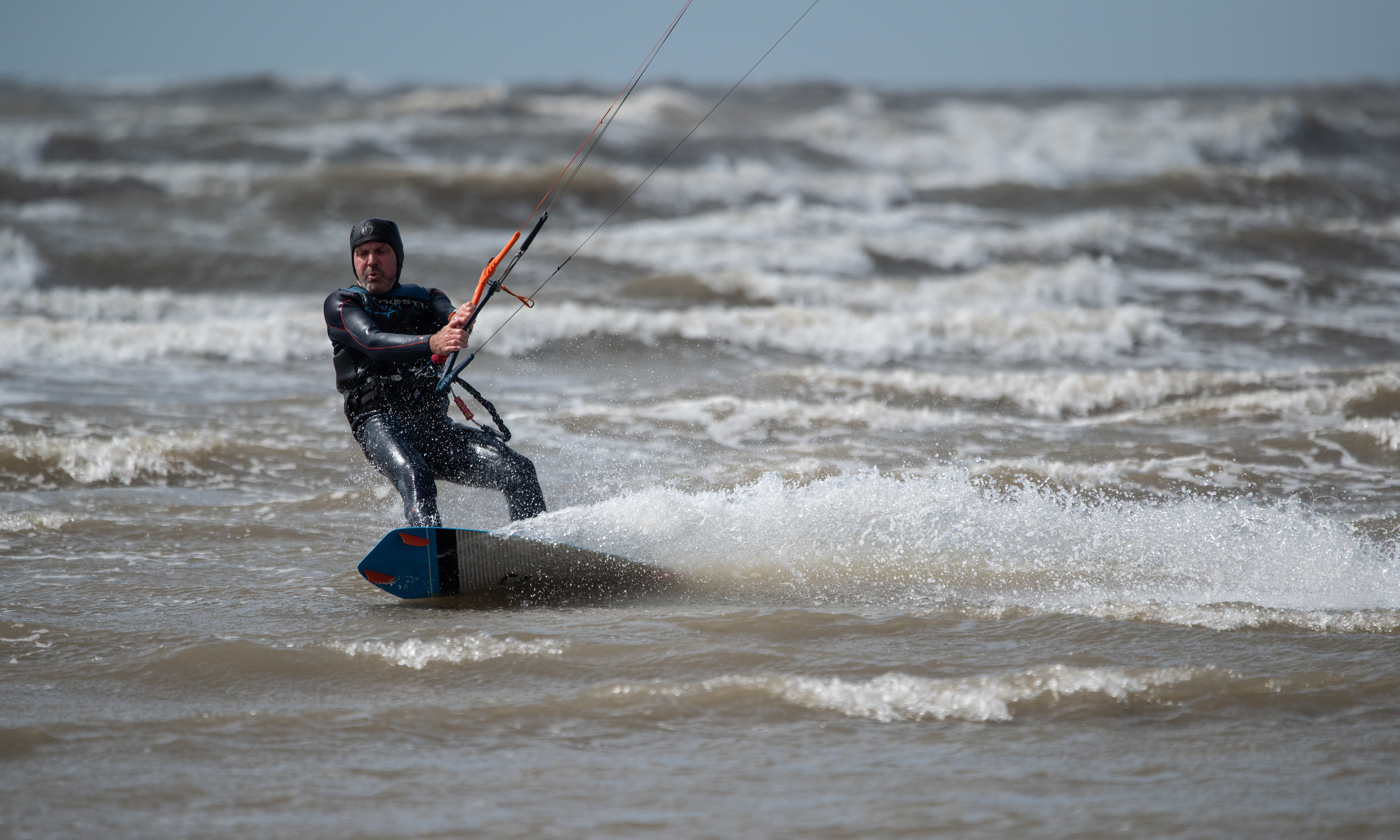 Kite surfing at Ainsdale beach