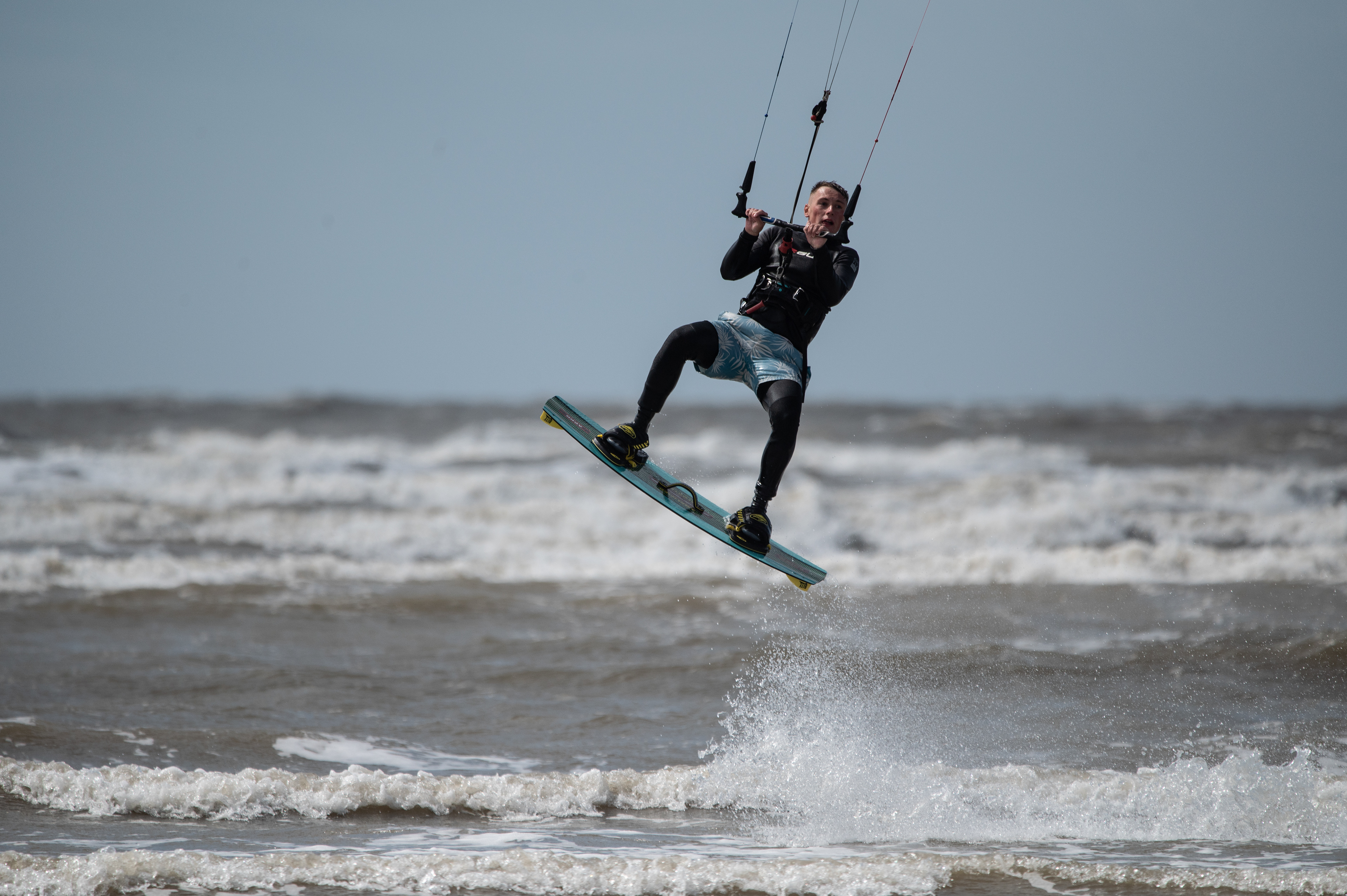 Kite surfing at Ainsdale beach