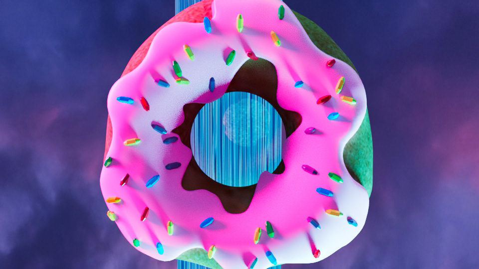 Final Render Donut Close Up