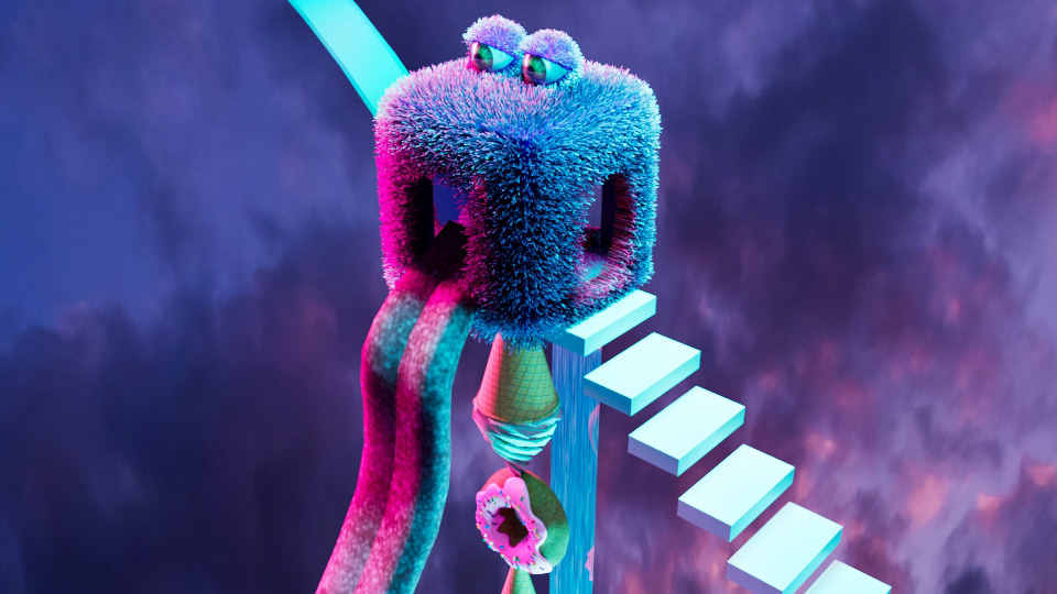 Final Render Fuzzy House Close Up