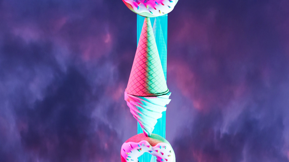 Final Render Ice Cream Close Up