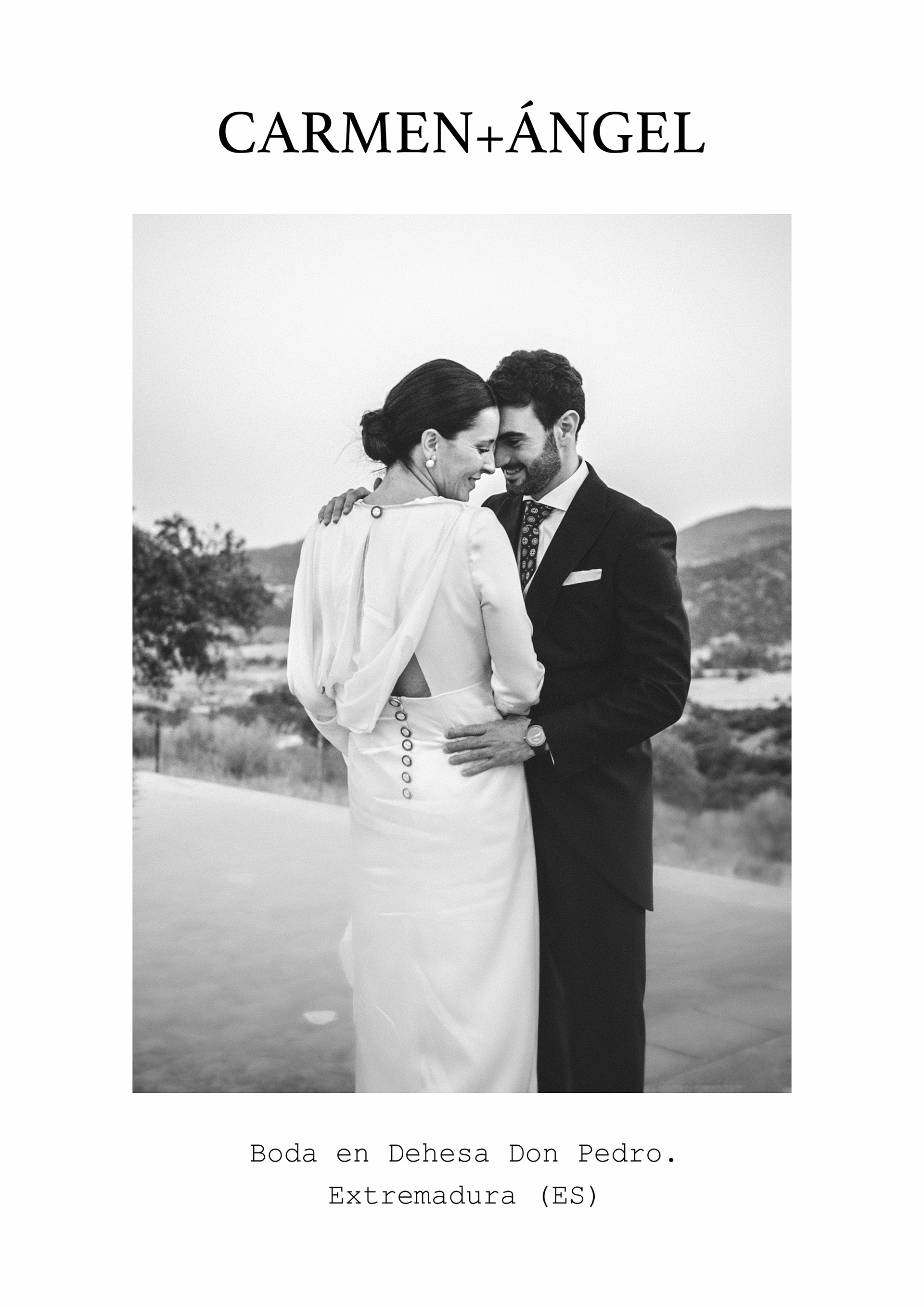 En esta galería de bodas se expresa la elegancia de una pareja increible. Una selección de fotografías de su boda en dehesa don pedro extremadura. Una boda elegante, exclusiva y muy divertida. Boda con sabor a jamón ibérico y a dehesa extremeña.