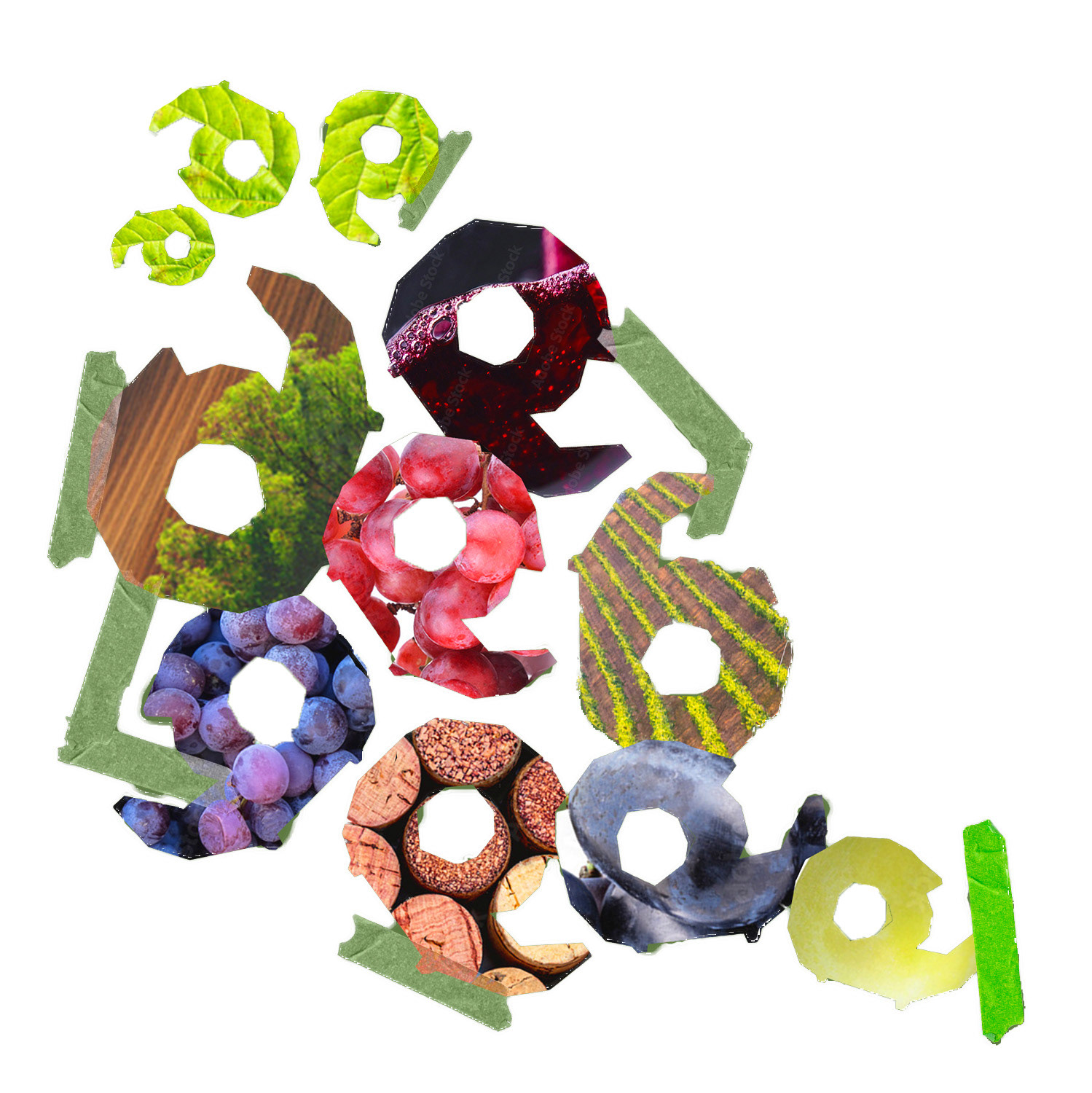 Grape Tape Collage