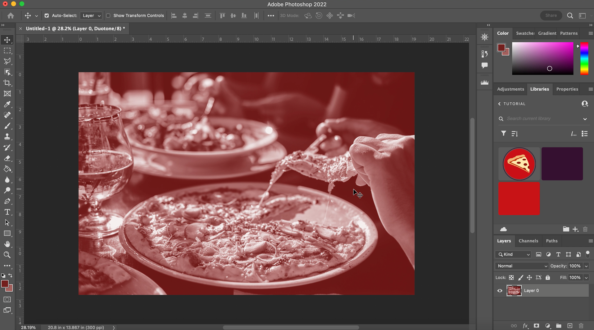 Duotone Image, Photoshop