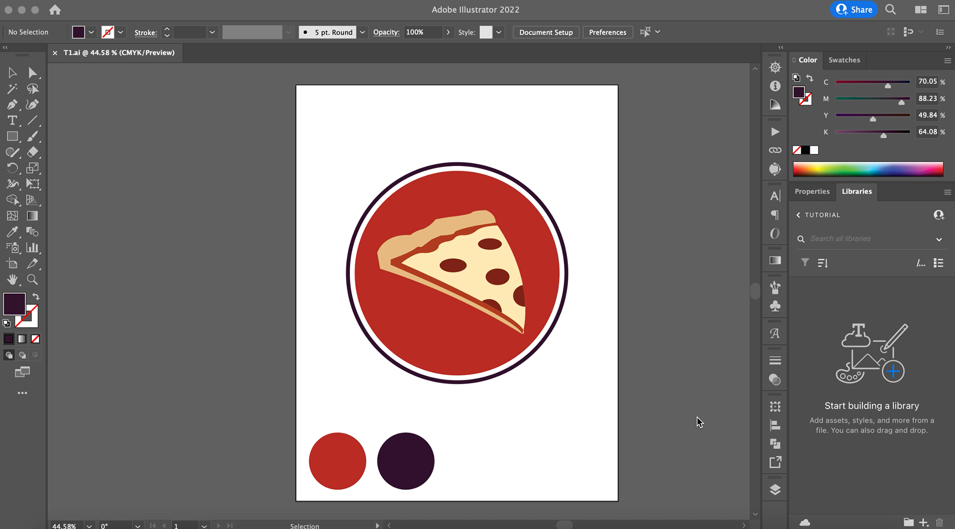Fake Logo + Sample Swatches, Illustrator