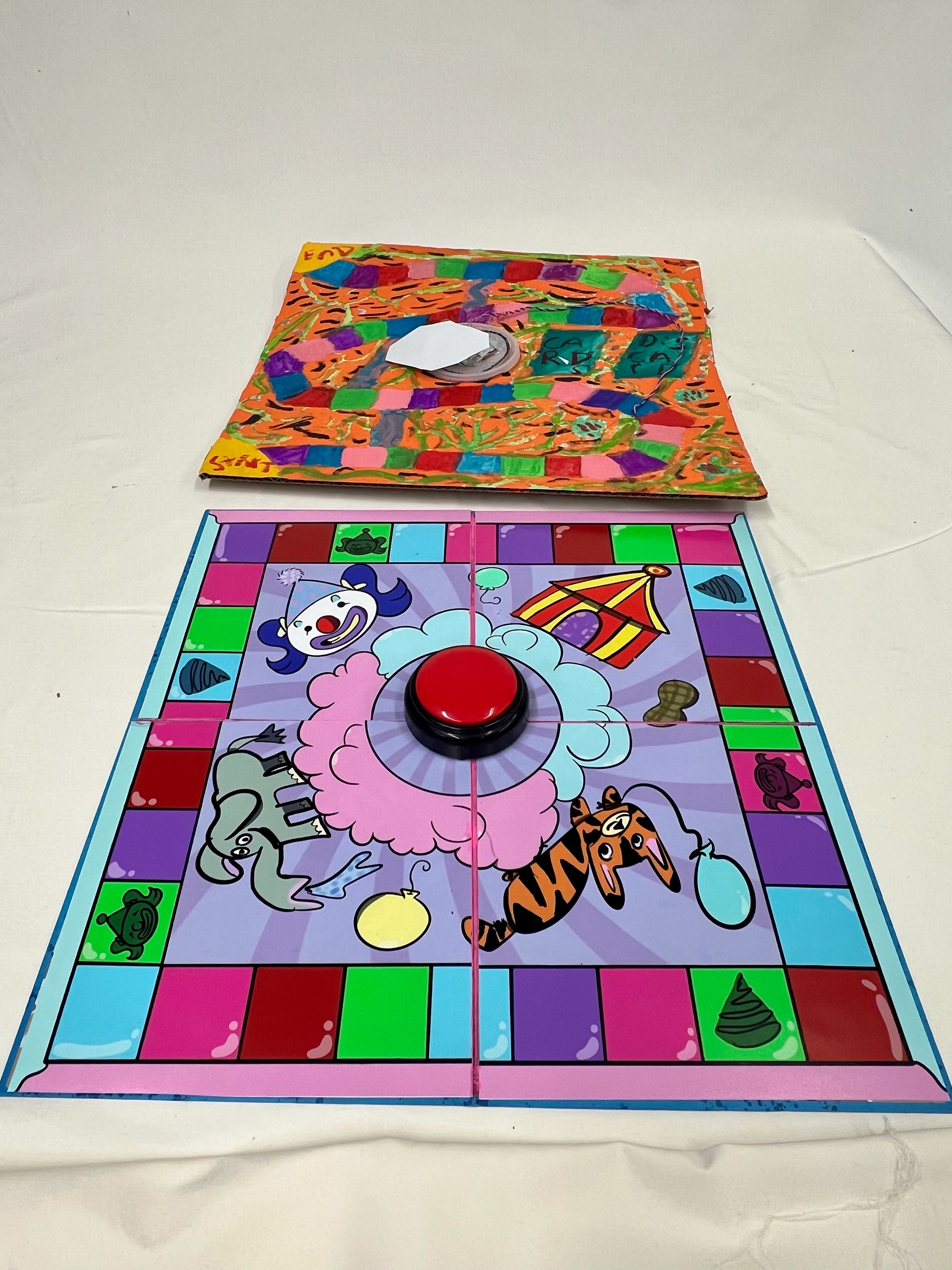 New and old board with buzz run the middle