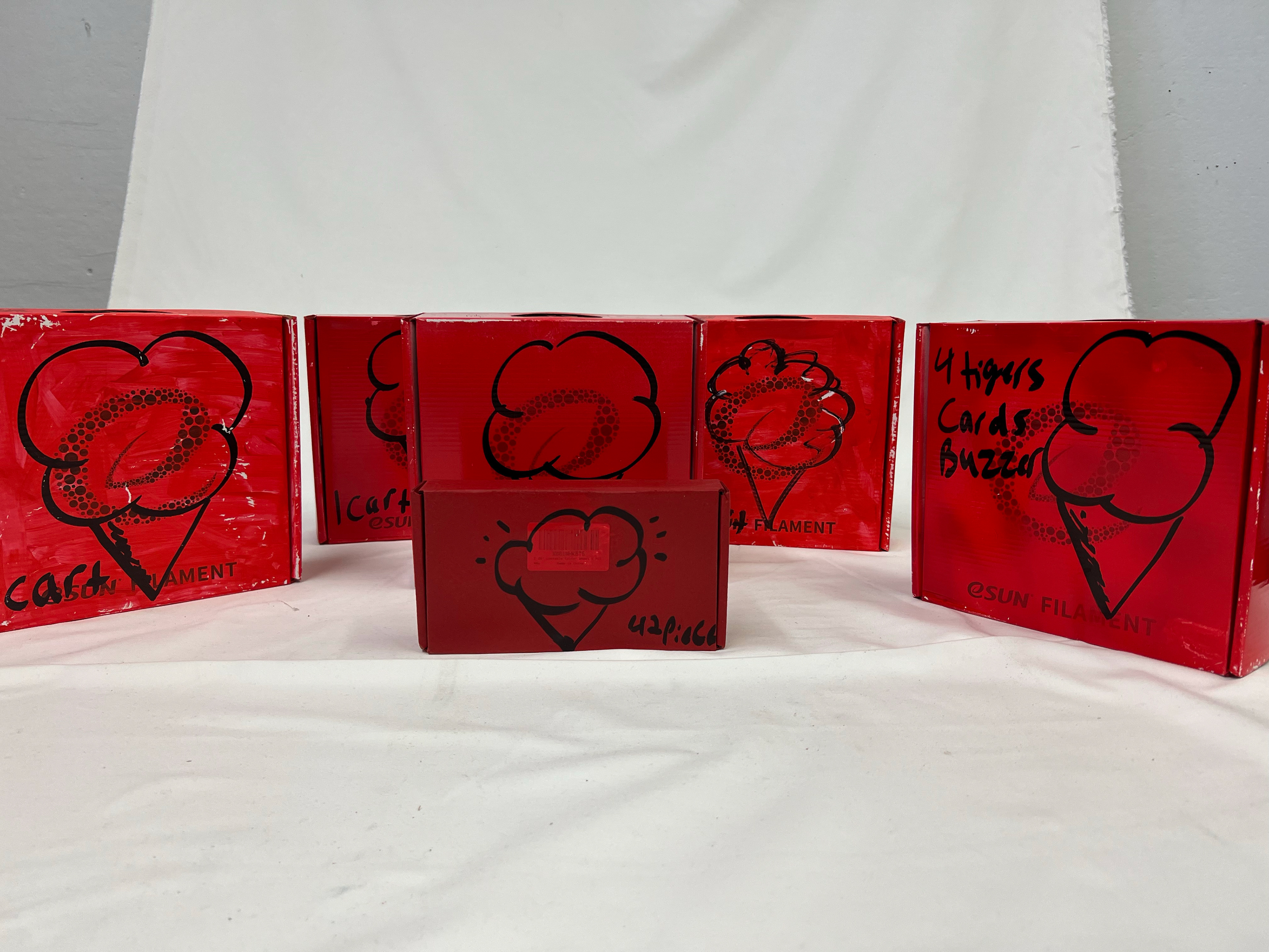 Packaging for the actual peices