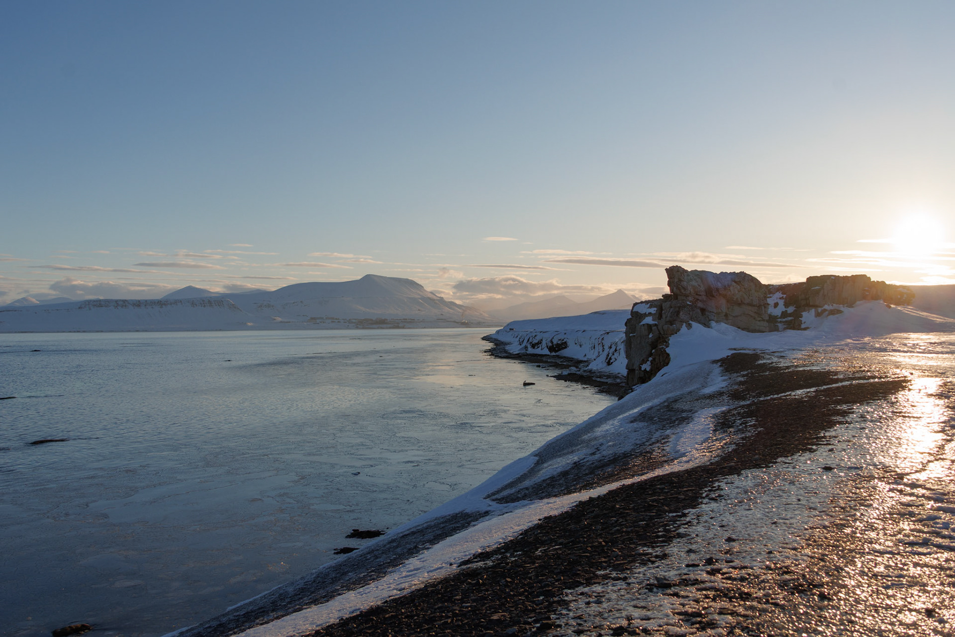 Weg nach Barentsburg