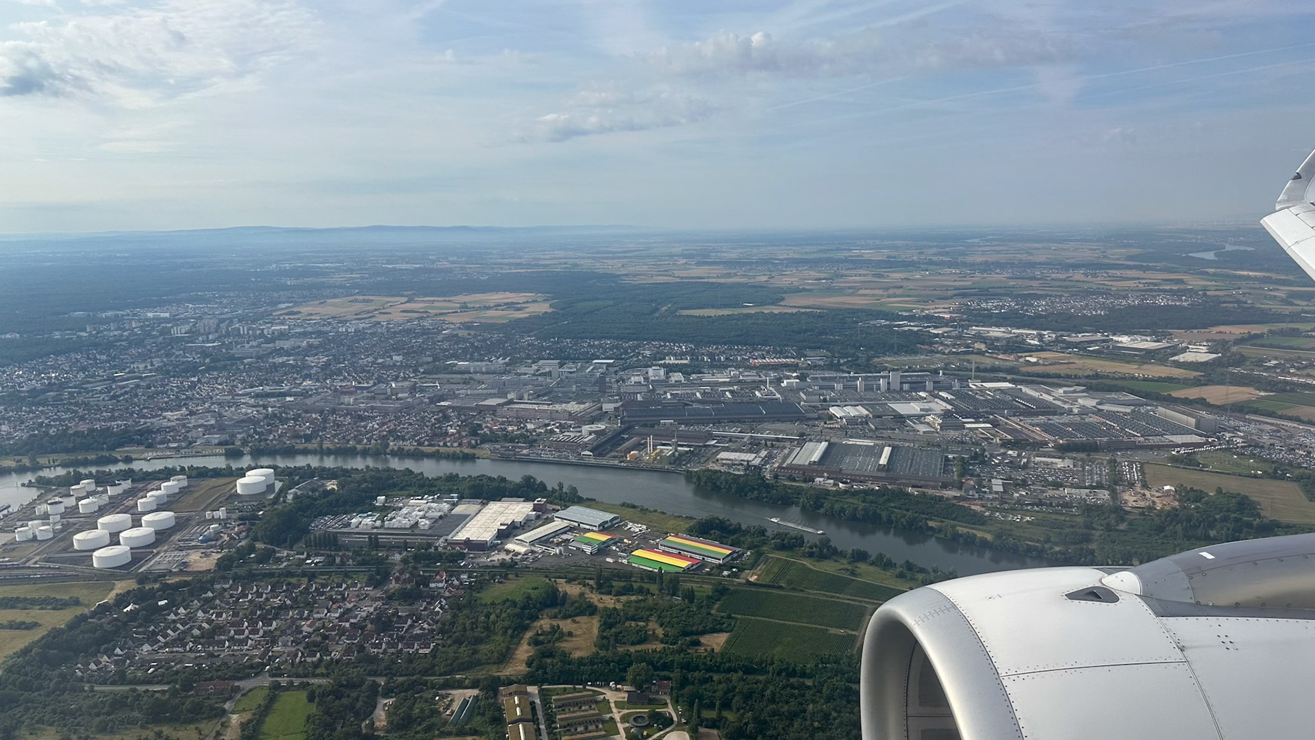 Anflug Frankfurt