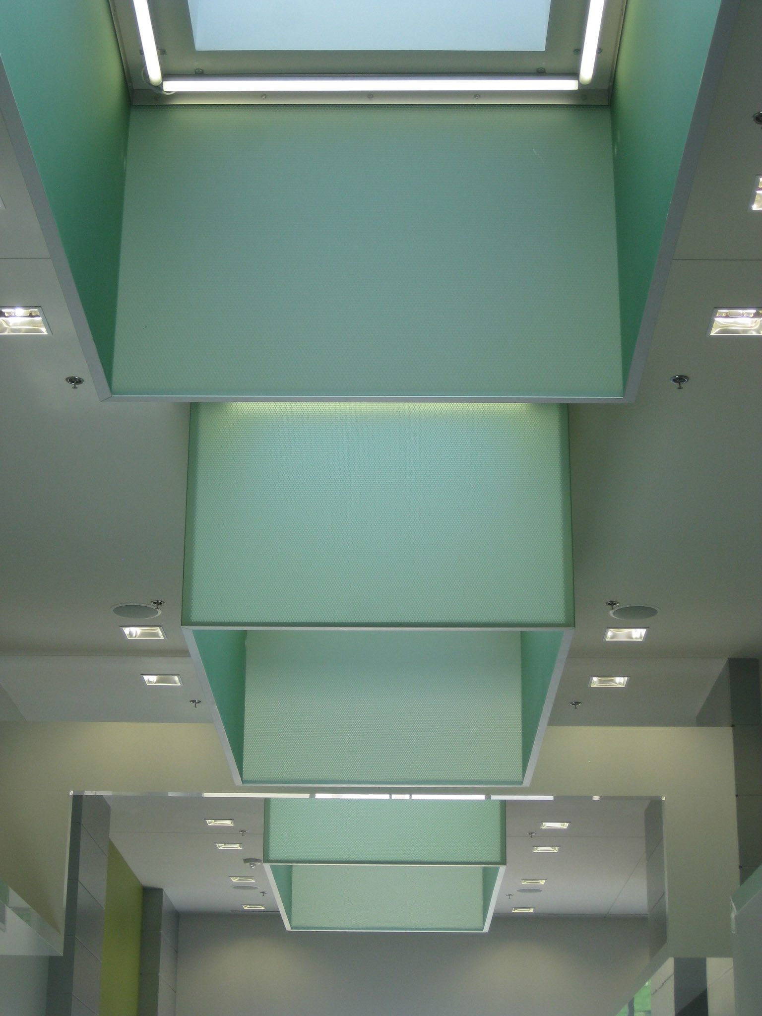 Custom designed polycarbonate box light fixtures