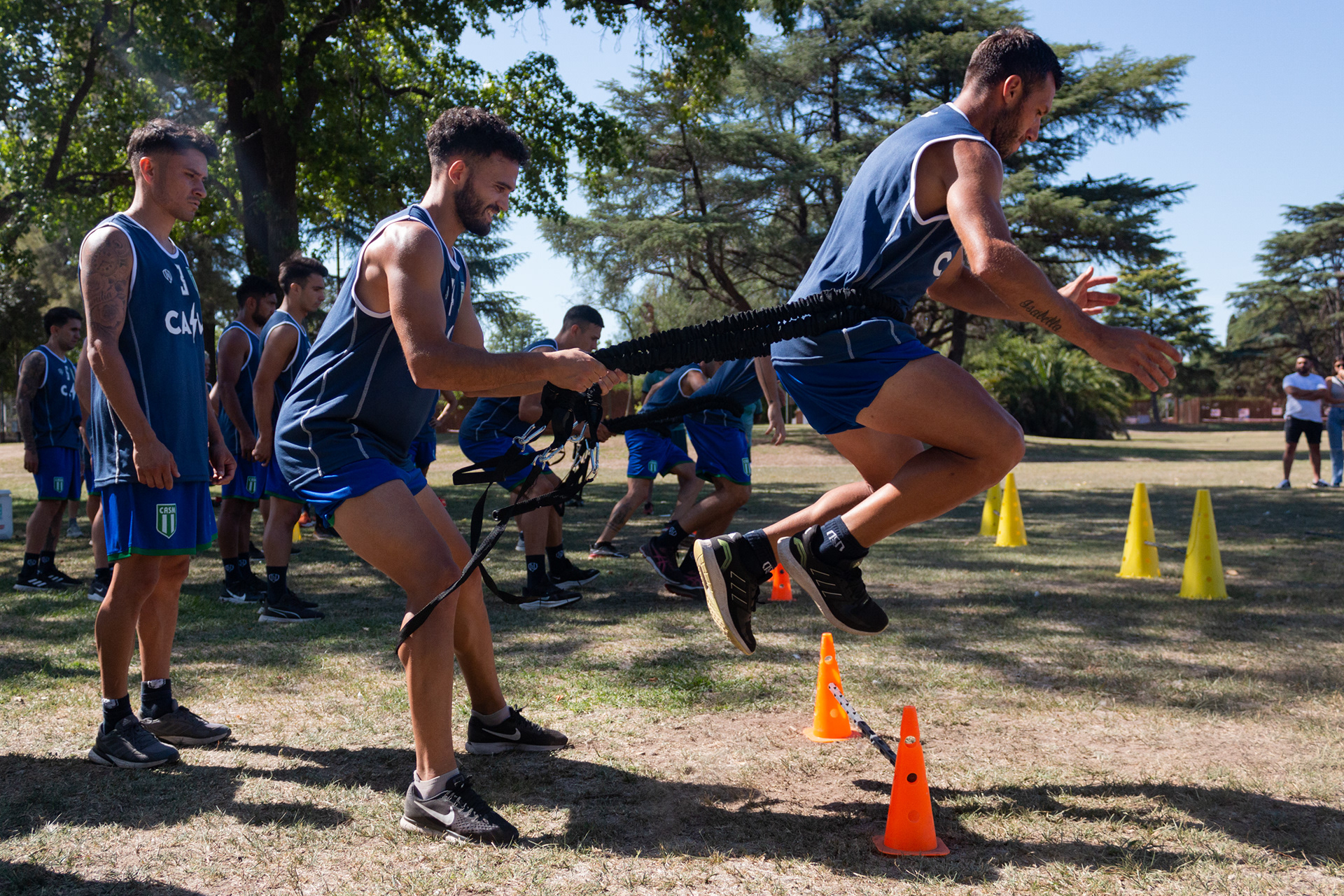 Ultimo entrenamiento previo a pre-temporada en Mar del Plata de San Miguel, en la Sociedad Alemana de Gimnasia en la sede de Los Polvorines, Buenos Aires, Argentina el 3 de enero de 2023