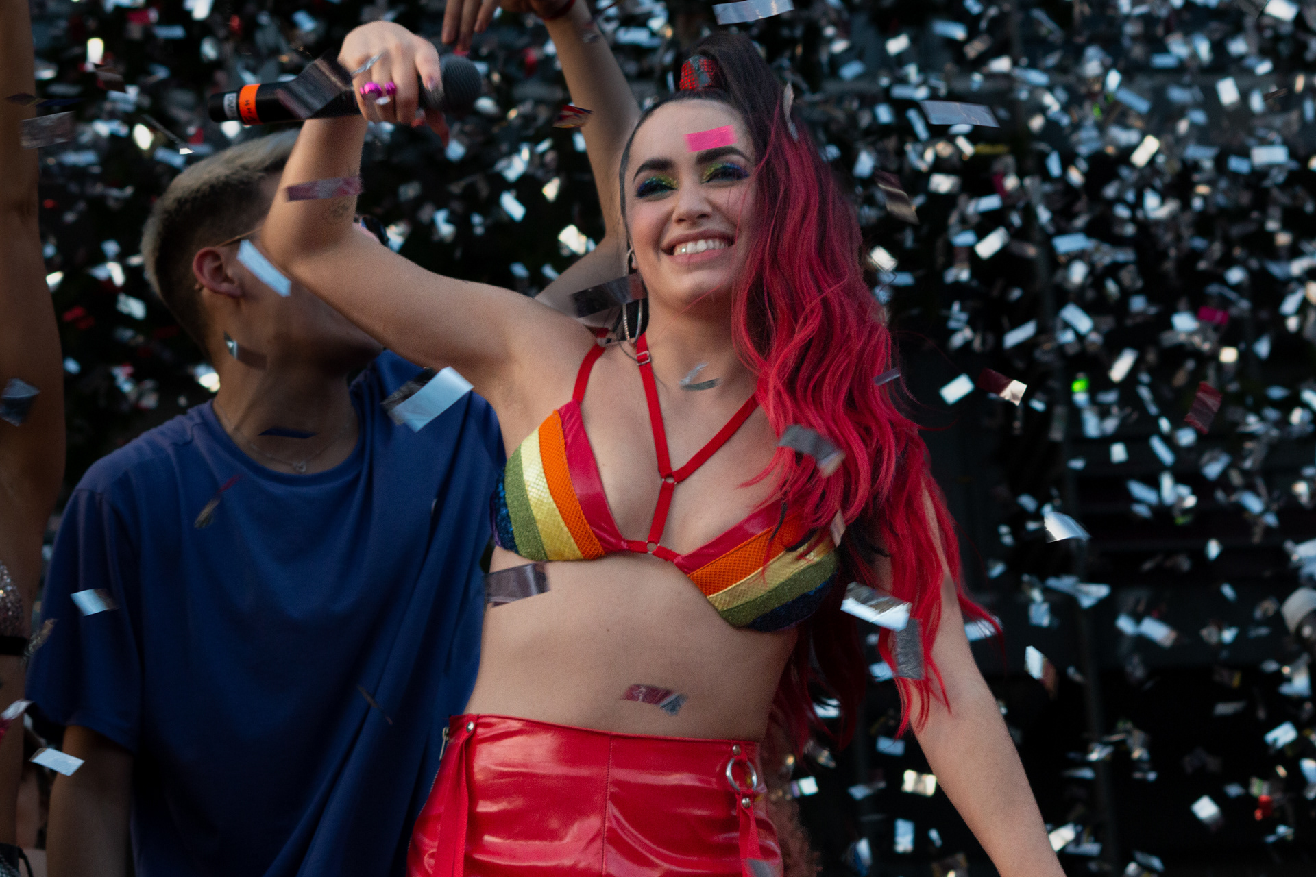 Lali en la XXXI Marcha del Orgullo de Buenos Aires, Argentina el 5 de noviembre de 2022