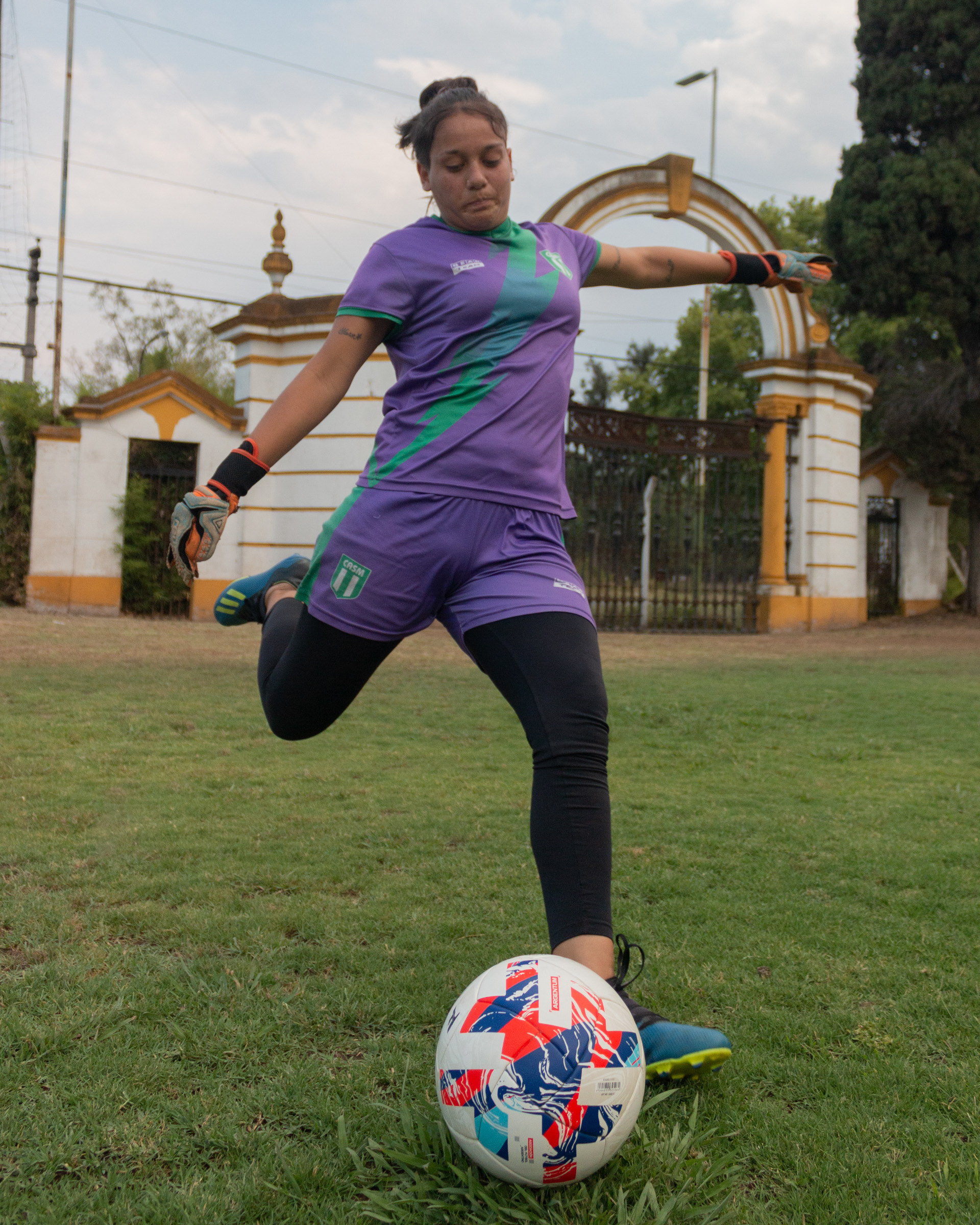 Entrenamiento de la primera división del femenino del Club Atlético San Miguel en el Club Los Cedros de Los Polvorines el 16 de enero de 2023