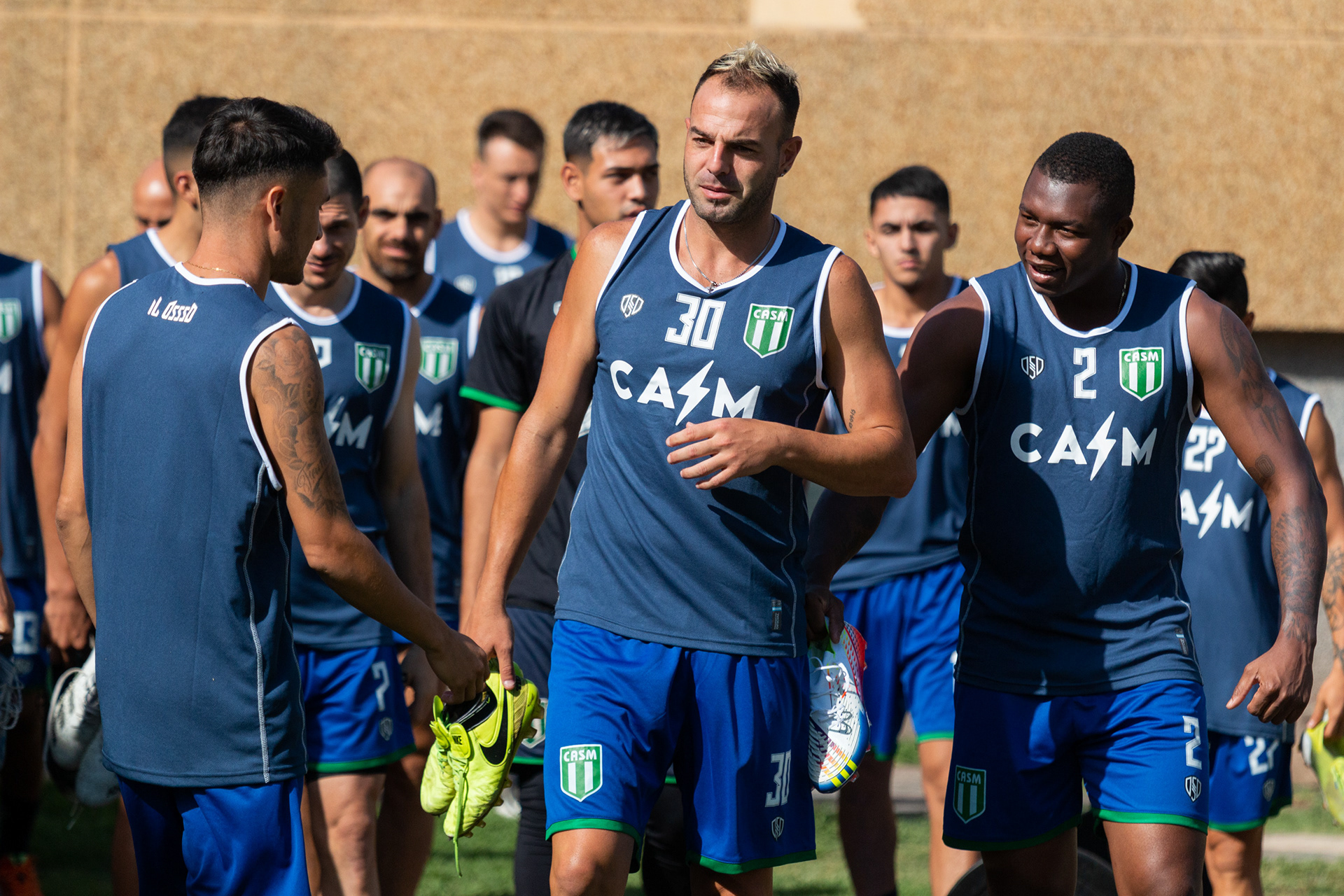 Primer entrenamiento del año de San Miguel en la Sociedad Alemana de Gimnasia en la sede de Los Polvorines, Buenos Aires, Argentina el 3 de enero de 2023