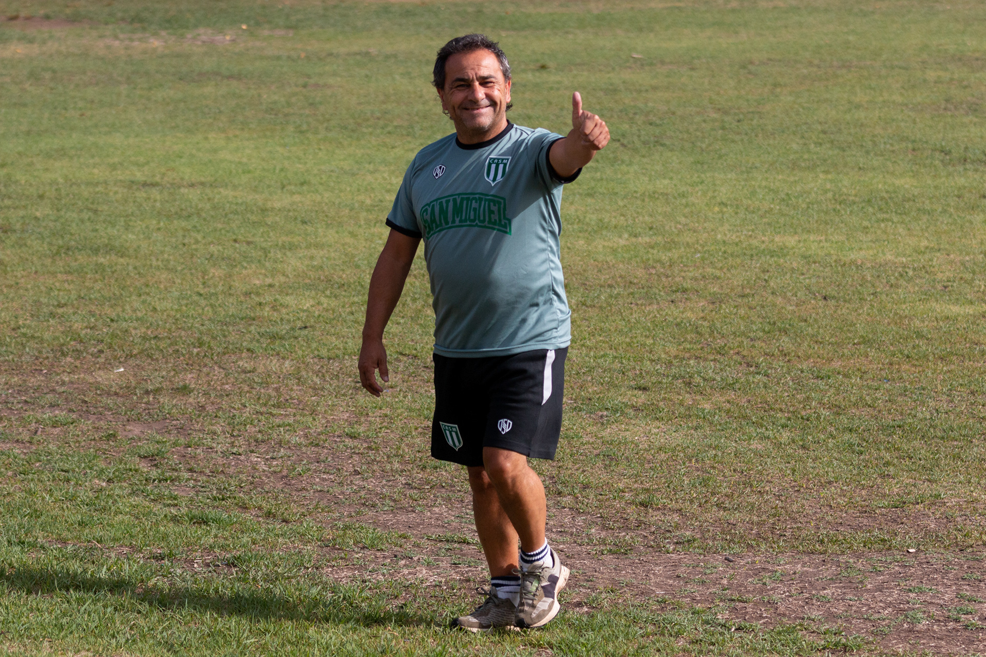 Primer entrenamiento del año de San Miguel en la Sociedad Alemana de Gimnasia en la sede de Los Polvorines, Buenos Aires, Argentina el 3 de enero de 2023