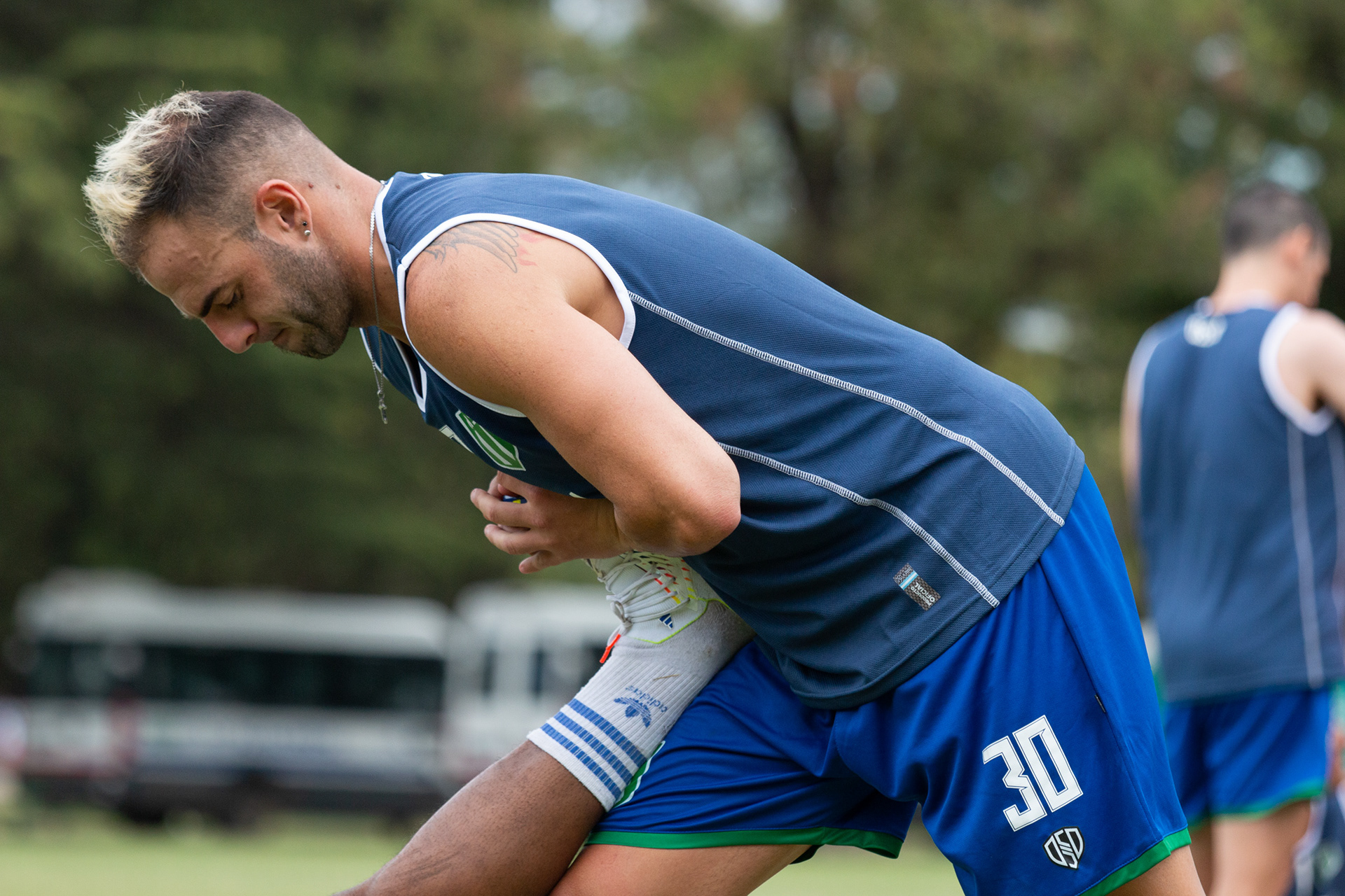 Primer entrenamiento del año de San Miguel en la Sociedad Alemana de Gimnasia en la sede de Los Polvorines, Buenos Aires, Argentina el 3 de enero de 2023
