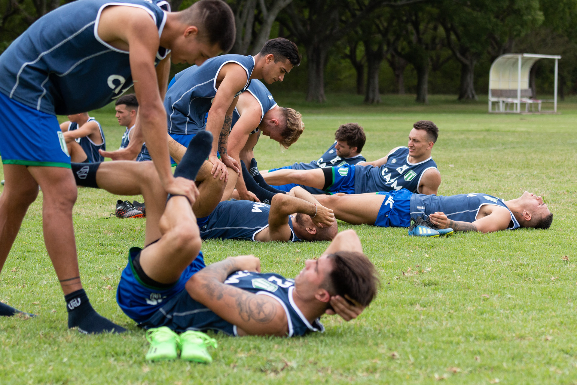 Primer entrenamiento del año de San Miguel en la Sociedad Alemana de Gimnasia en la sede de Los Polvorines, Buenos Aires, Argentina el 3 de enero de 2023