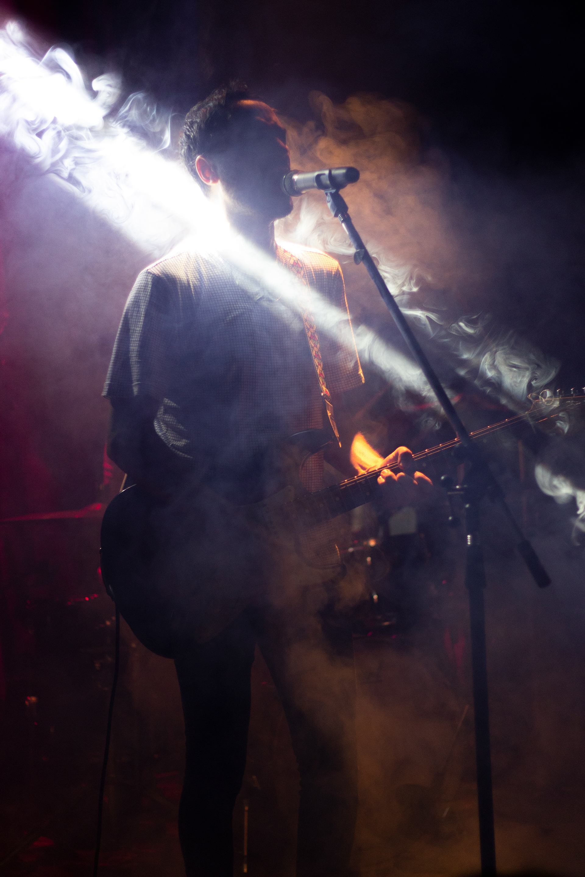 Abril Sosa en la presentación de Cuentos Borgeanos en La Tangente el 30 de diciembre de 2018.