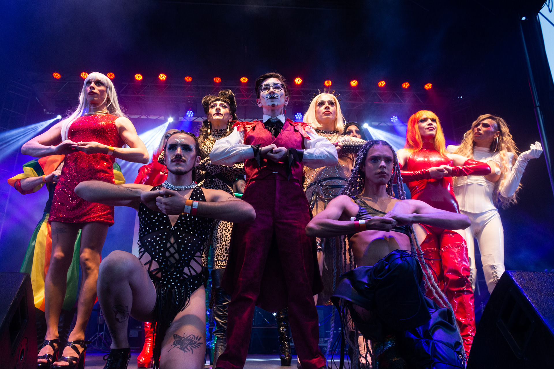 Presentación de Dragapaliza en la XXXI Marcha del Orgullo de Buenos Aires, Argentina el 5 de noviembre de 2022