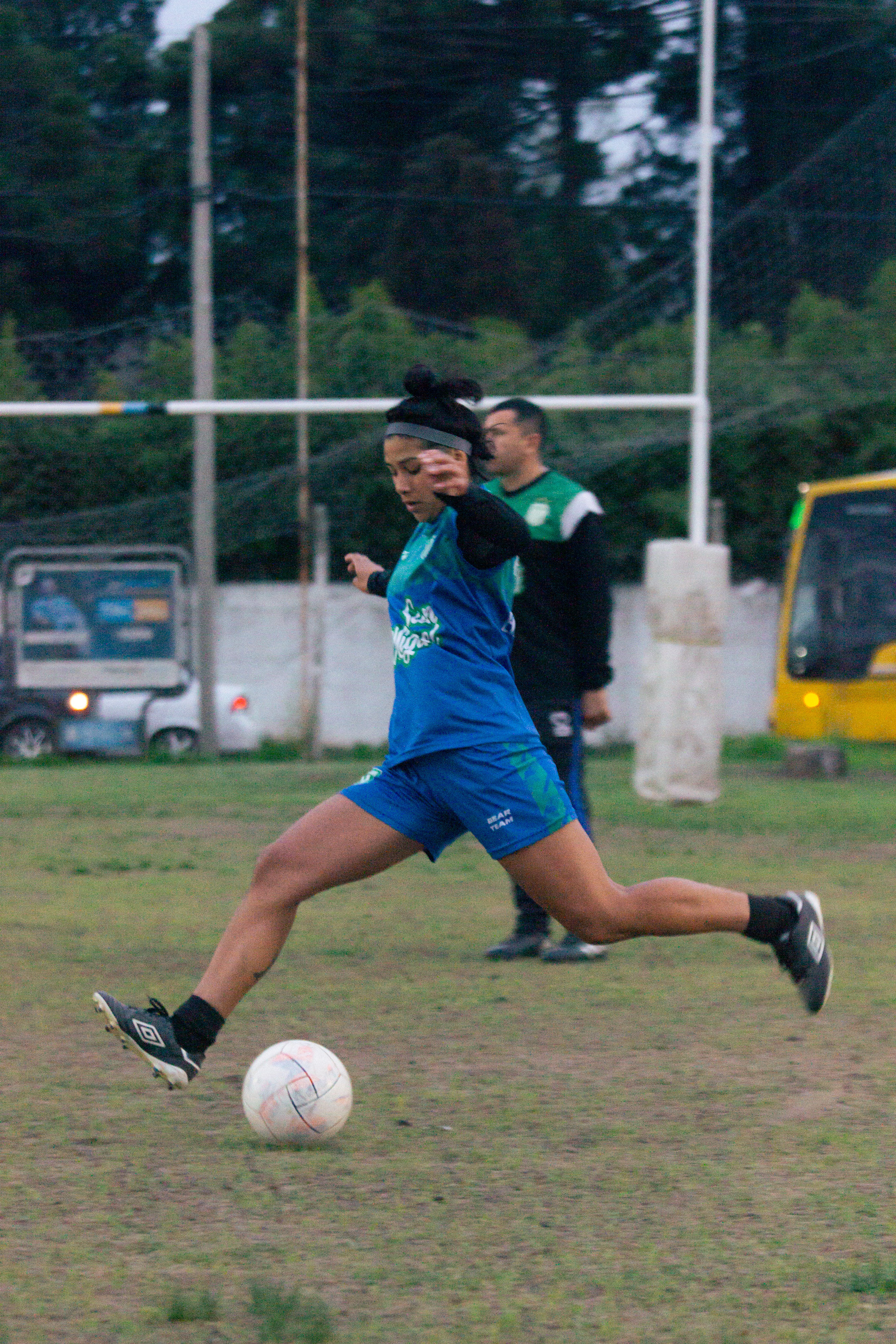 Entrenamiento de la primera división del femenino de San Miguel en el Club Los Cedros de Los Polvorines, Buenos Aires, Argentina el 20 de septiembre de 2023