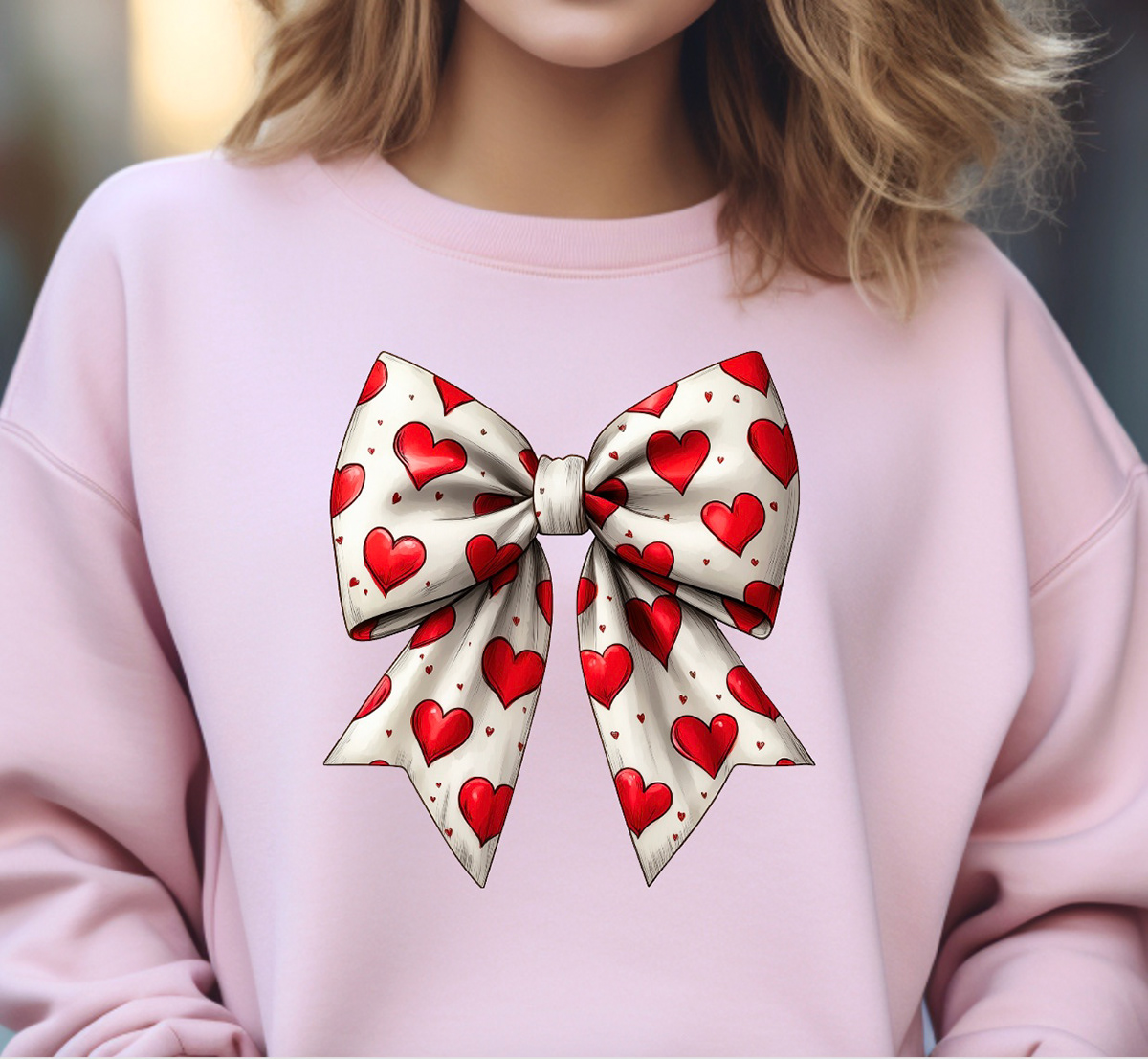 Croquette with red hearts