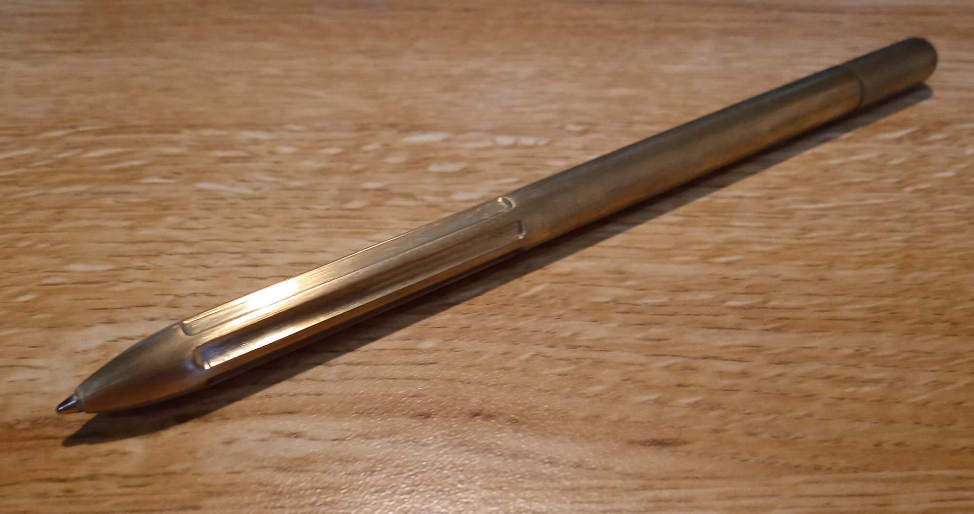 My most recent twist pen made out of brass
