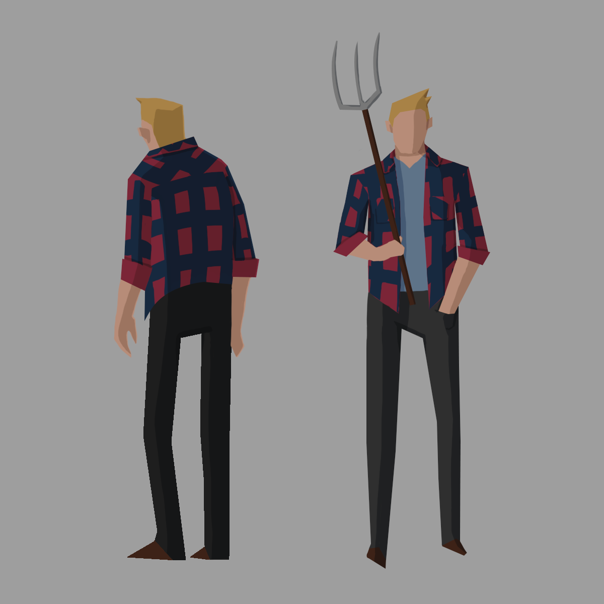 New character in the style of Kentucky Route Zero, December 2020