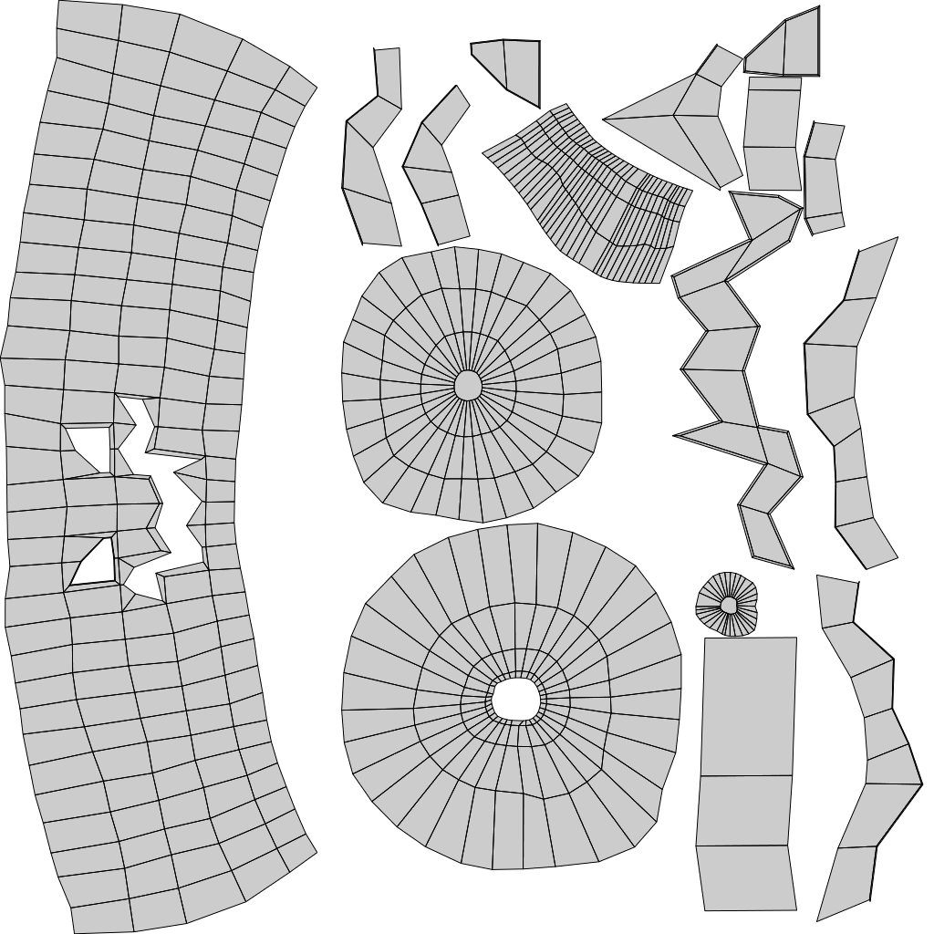 Unwrapped UVs