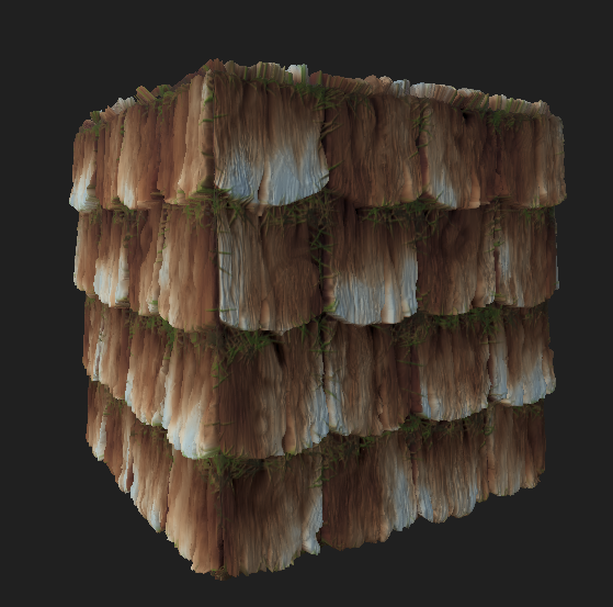 Worn Shingles created with Substance Designer