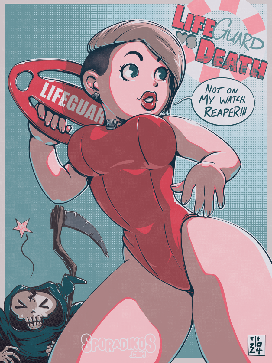 Lifeguard vs Death artwork by Sporadikos