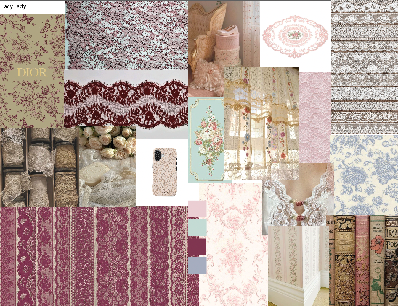 Lacy Lady Mood Board