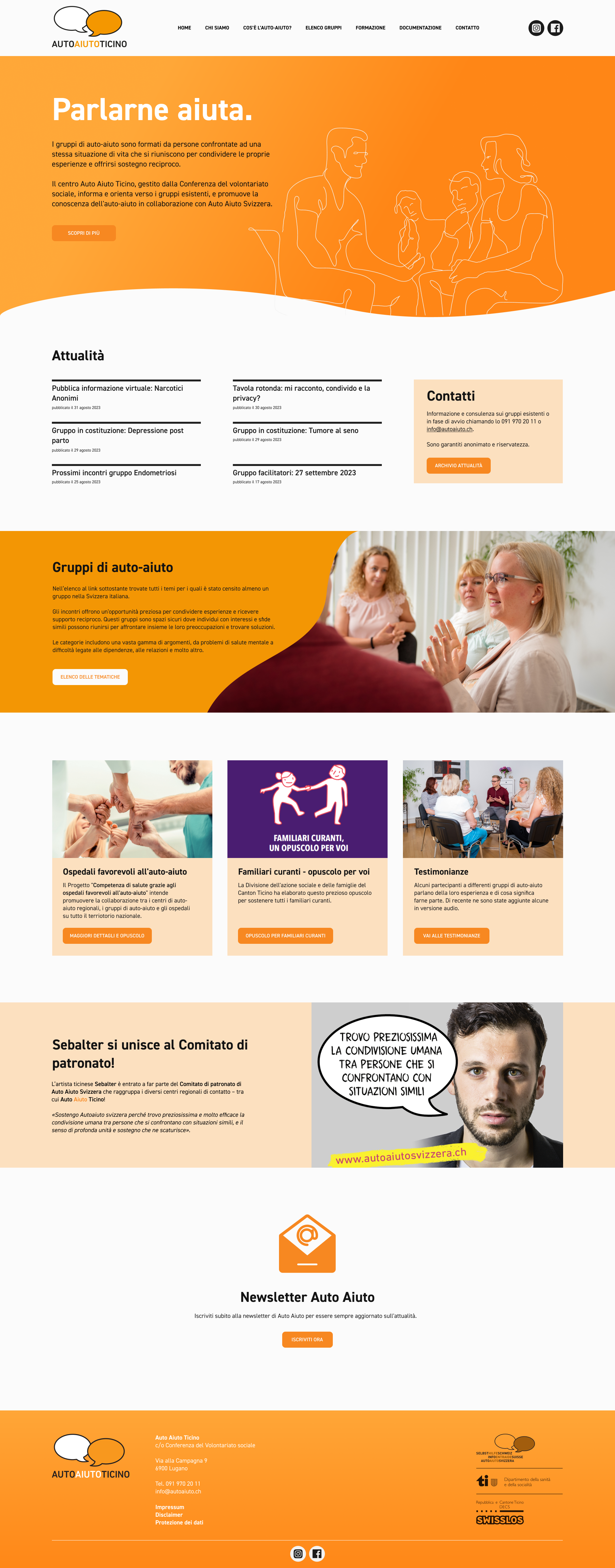 home page - after