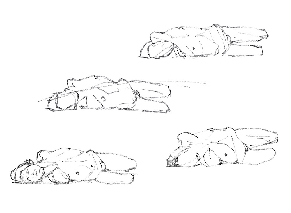 Etudes modèle vivant - Planche 6
