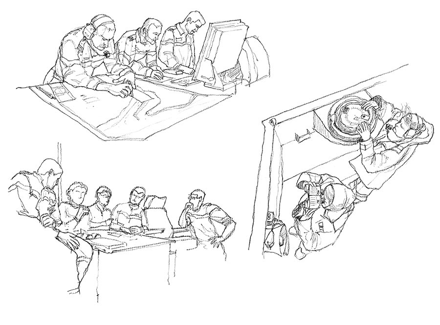 Crayoné 4 - BCR Var. En passerelle et sur l'aileron