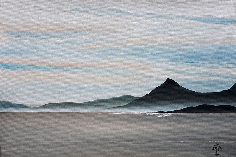 Réf. H-18.043 - En traRéf. H-18.043 - En transit dans le fjord de Navik (Norvège). Huile sur toile 32x22 cmnsit dans le fjord de Navik (Norvège). Huile sur toile 32x22 cm