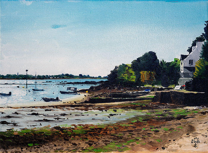 Réf. H-13.017 - Port-Brouel. Huile sur toile 33x24 cm - Col. Particulière