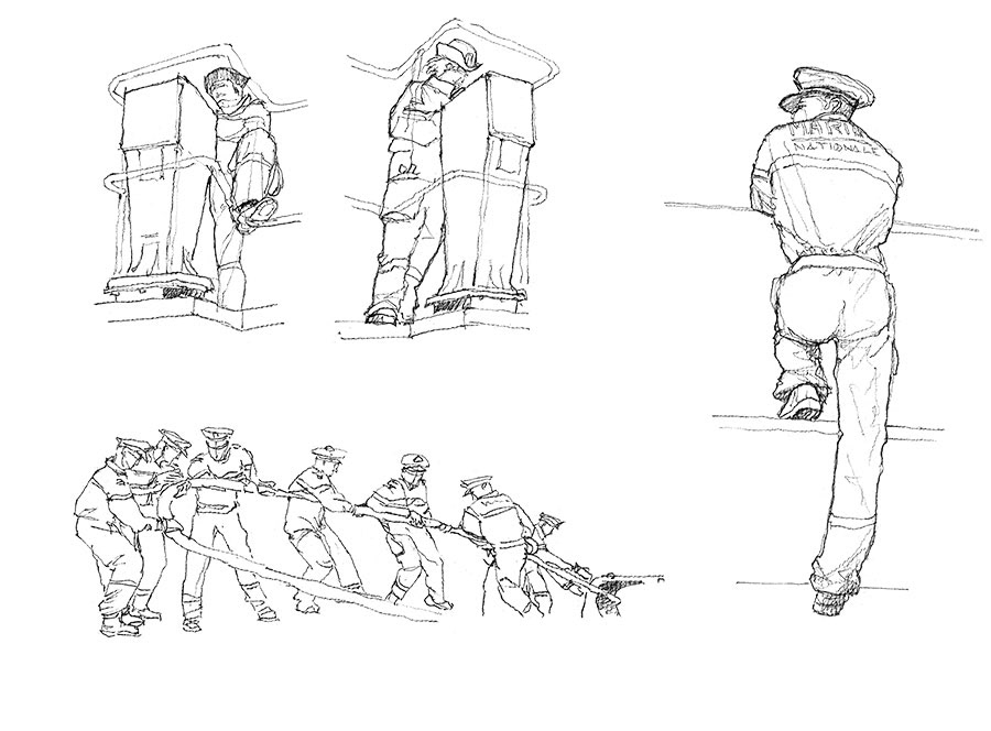 Crayoné 2 - BCR Var. Poste de Manœuvre plage avant