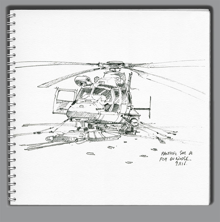 Croquis FS "Nivôse". Le Panther sur la PLH