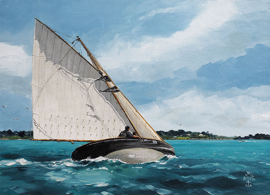 Réf. H-17.049 - Les belles hanches de "Maïta". Huile sur toile 46x33 cm - Col. particulière