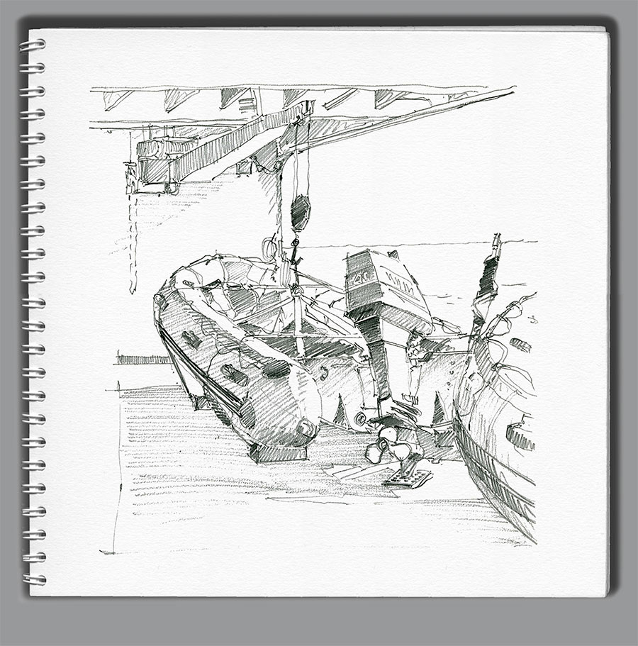 Croquis FS "Nivôse". La drome du Zodiac