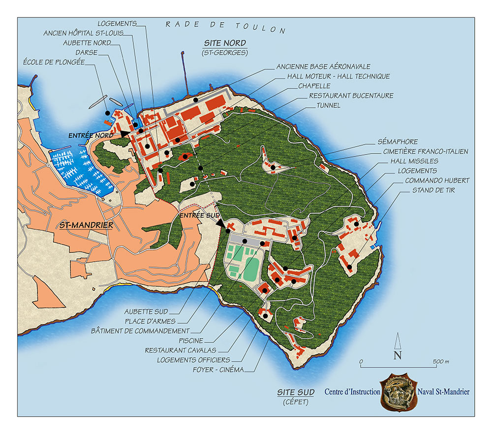 Carte du site CIN St-Mandrier