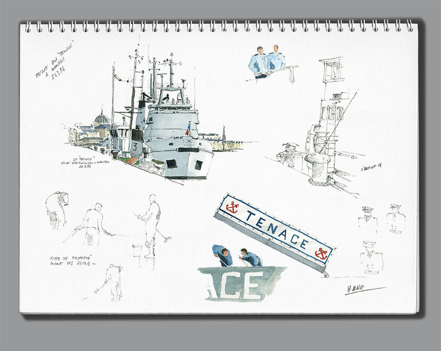 Le "Tenace" en escale quai d'Aiguillon à Nantes