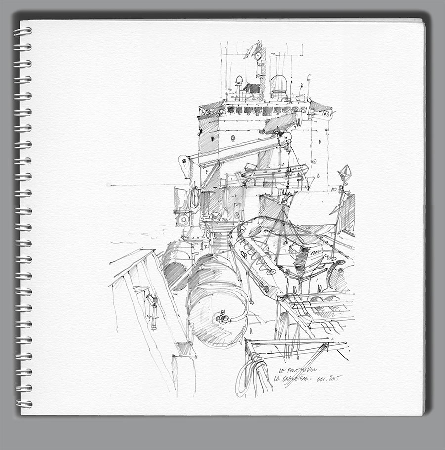 Carnet de croquis "La Grandière" 5 - Le chargement