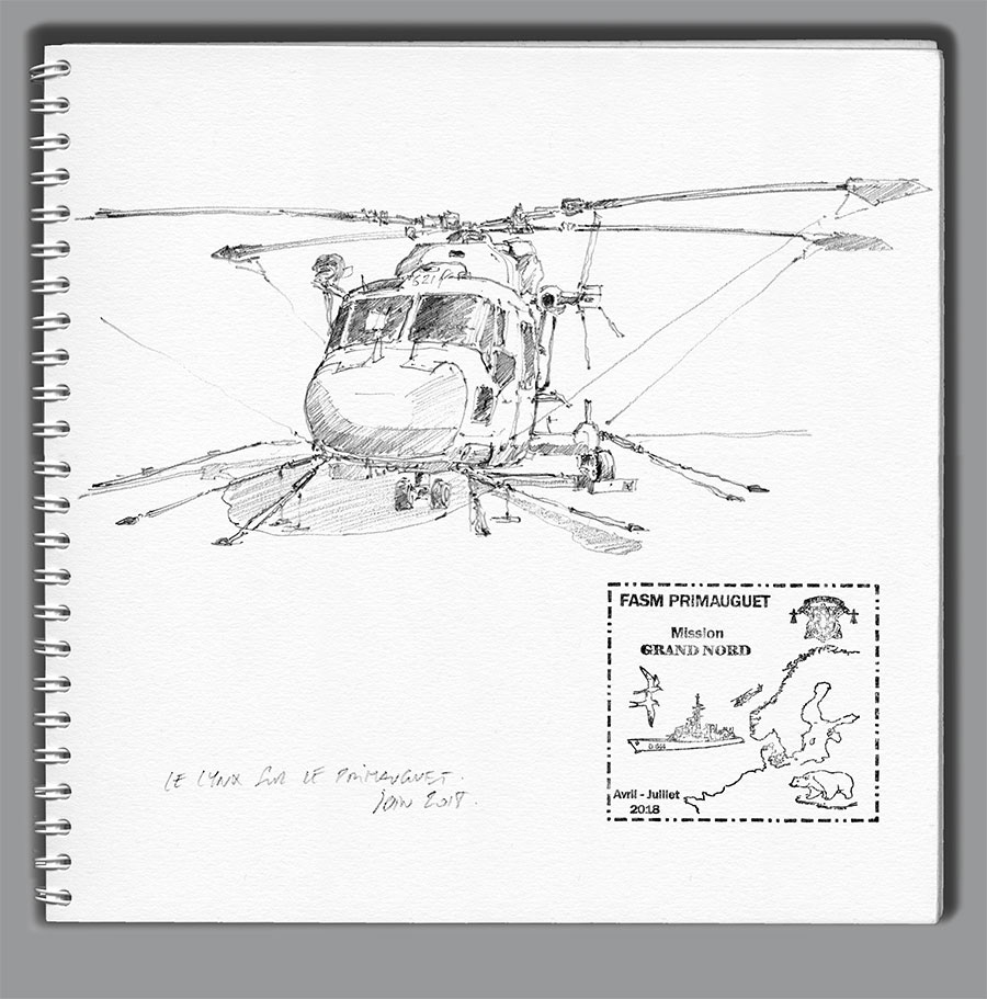 Carnet de croquis Grand Nord - Le Lynx sur le Primauguet