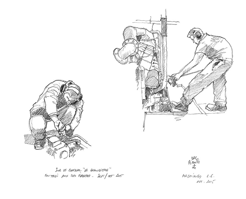 Crayonné 9 - Les mécanos