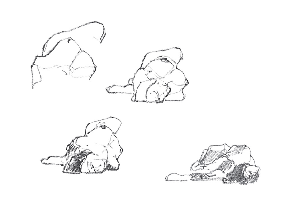 Etudes modèle vivant - Planche 7