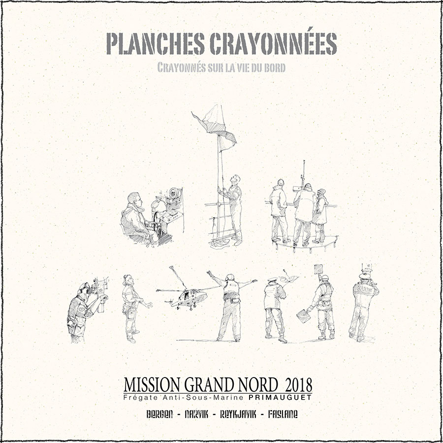 Crayonnés réalisé à bord en cours de mission