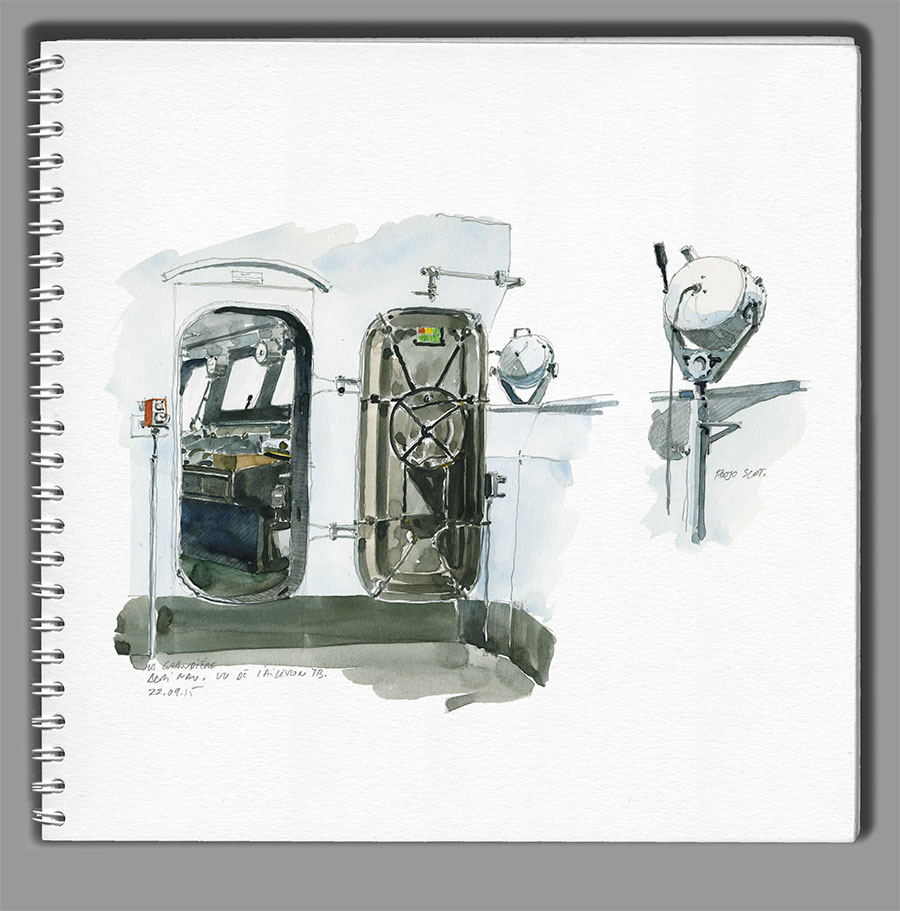 Carnet de croquis "La Grandière" 2 - Sur l'aileron