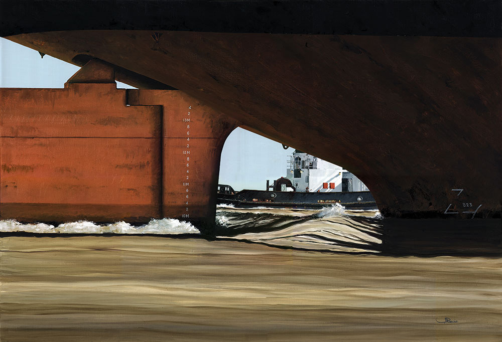 H-11.001 - Le safran. Huile sur toile 130x89 cm - Col. particulière