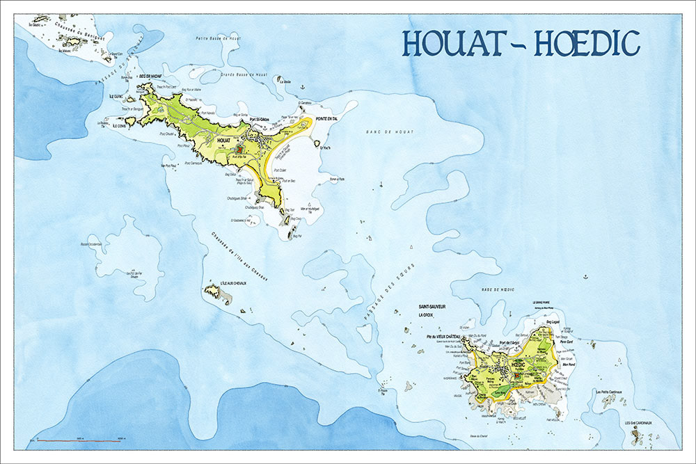 Houat/Hœdic disponible en Édition Limitée au format 60x40cm